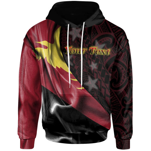 Papua New Guinea Hoodie - Custom Personalised PNG Flag Of Silk Style