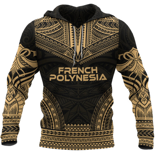 French Polynesia Gold Chief Hoodie