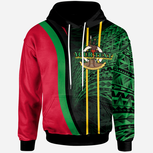 Vanuatu Hoodie - Custom Personalised Polynesian Wave Special Style