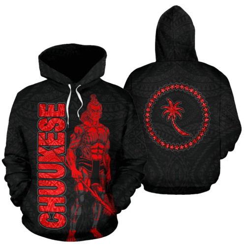 Chuuk Hoodie - Micronesia Chuukese Warrior Red