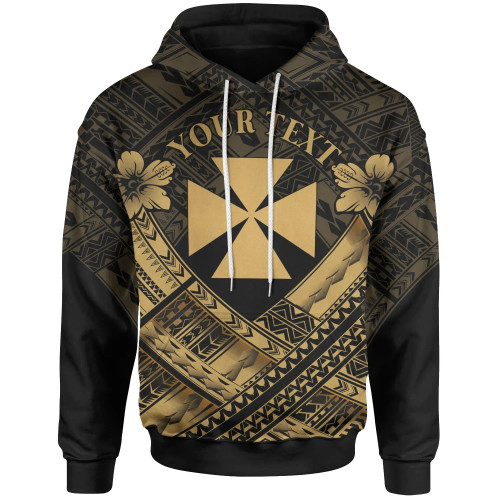 Wallis And Futuna Custom Personalised Polynesian Hoodie - Wallis And Futuna Seal Camisole Hibiscus Style (God)