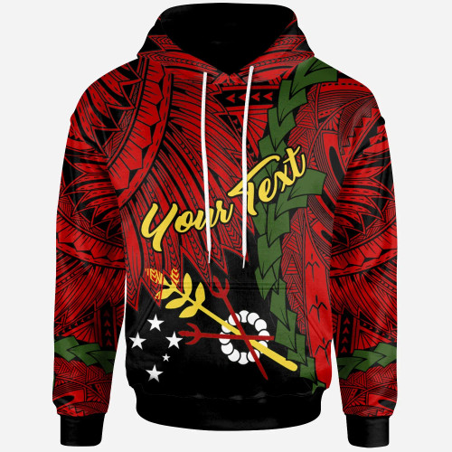 Papua New Guinea Simbu Province Polynesian Custom Personalised Hoodie - Tribal Wave Tattoo