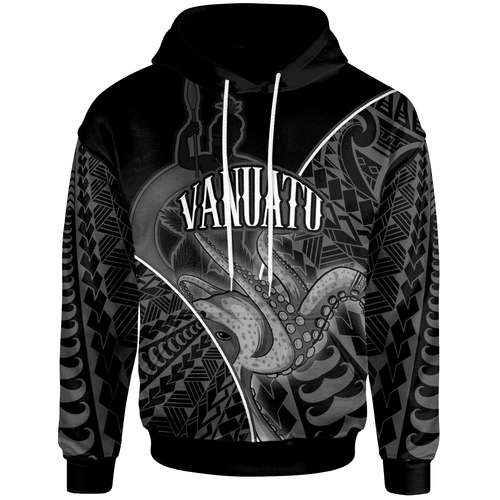 Vanuatu Hoodie - Octopus Style White Color
