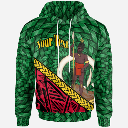 Vanuatu Hoodie - Custom Personalised Polynesian Patterns With Bamboo