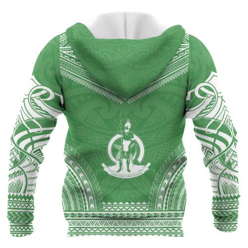 Vanuatu Polynesian Chief Custom Personalised Hoodie - Flag Version