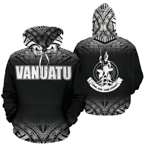 Vanuatu All Over Hoodie Fog Black Style