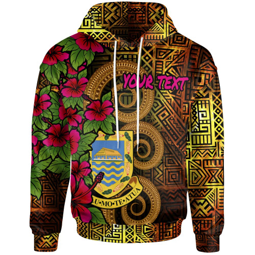 Tuvalu Polynesian Custom Personalised Hoodie - Hibiscus Vintage