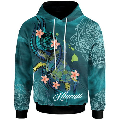 Hawaii Hoodie - Turtle With Pattern