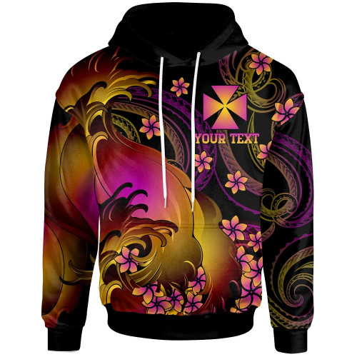 Wallis and Futuna Custom Personalised Hoodie - Wallis and Futuna in wave