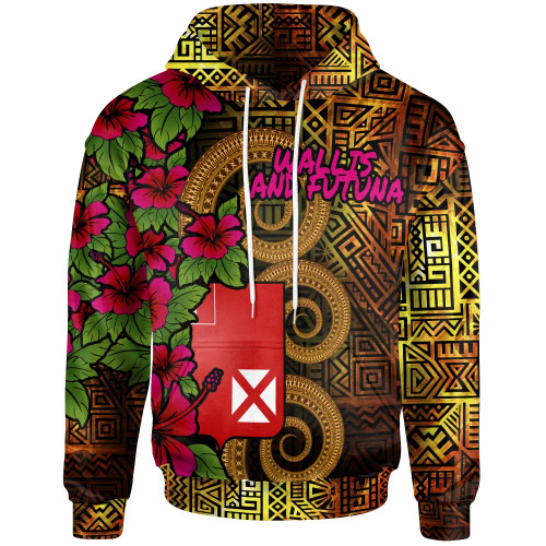 Wallis And Futuna Polynesian Hoodie - Hibiscus Vintage
