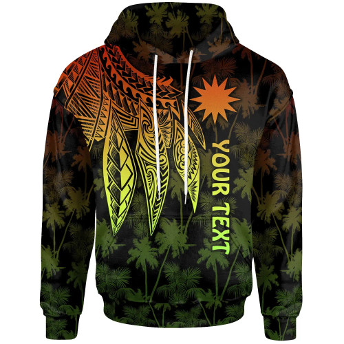 Nauru Personalised Hoodie - Polynesian Wings Reggae