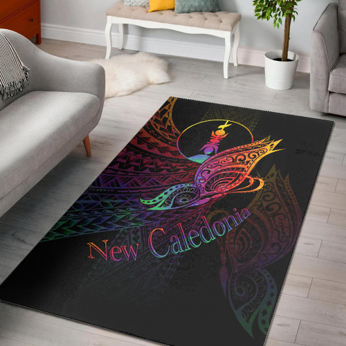 New Caledonia Area Rug - Butterfly Polynesian Style Polynesian 1