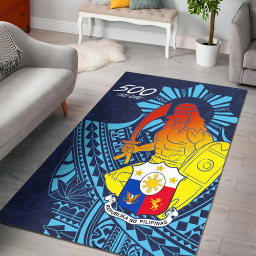 Philippines Area Rug - King Lapu Lapu Polynesian 1