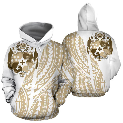 Tonga Hoodie - Tonga Coat Of Arms Parttern
