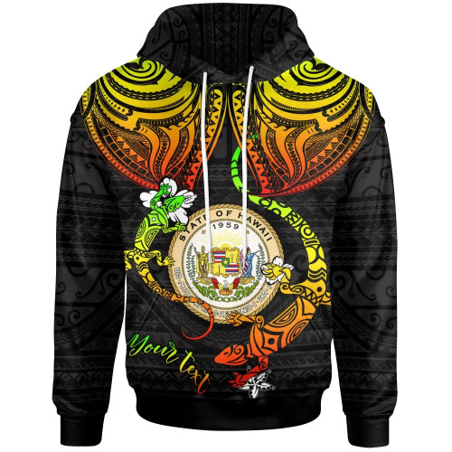 Hawaii Custom Personalised Hoodie -  Lizard Good Chest