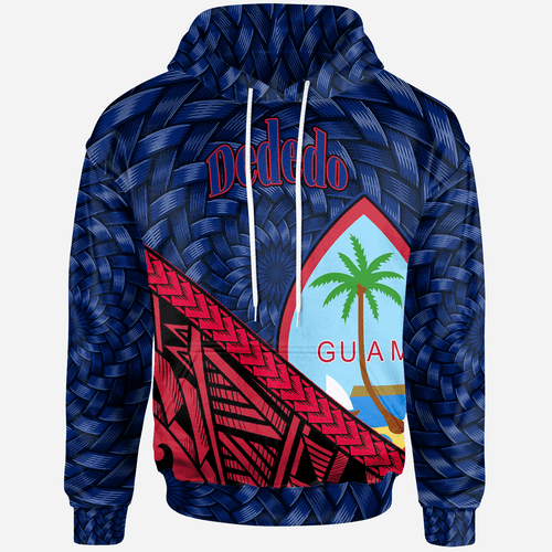 Guam Hoodie - Dededo Tapa Patterns With Bamboo
