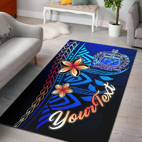 Samoa Custom Personalised Area Rug - Vintage Tribal Mountain Polynesian 1