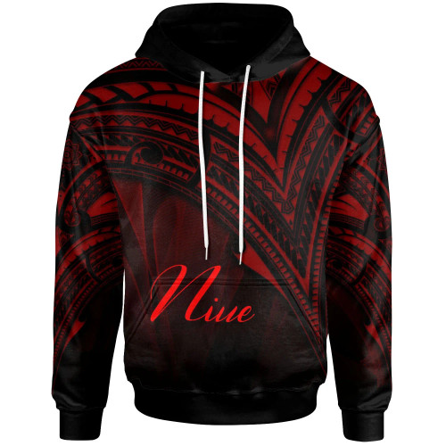 Niue Hoodie - Red Color Cross Style