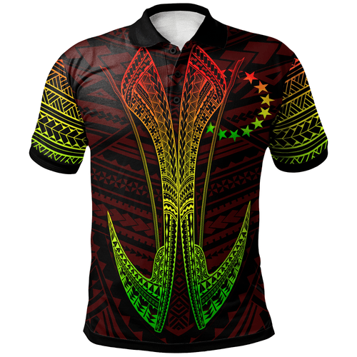 Cook Islands Custom Personalised Polo Shirt - Fish Hook Ver2 1