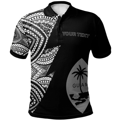 Guam Custom Personalized Polo Shirt - Flash Style White 1