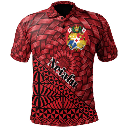 Tonga Polo Shirt - Neiafu Tapa Patterns With Bamboo 1