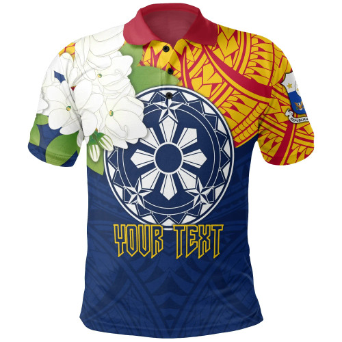 The Philippines Personalised Polo - Filipino  Sampaguita 1