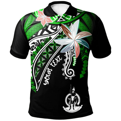 Vanuatu  Custom Personalised Polo Shirt - Fanciful Forest Green Color 1