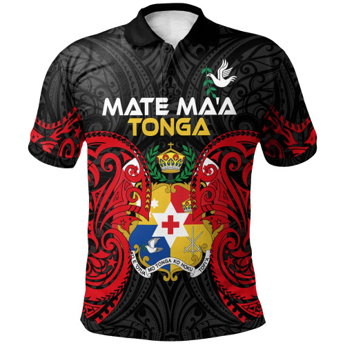 Polynesian Mate Ma'a Tonga Polo Shirt - Tongan Spirit 1