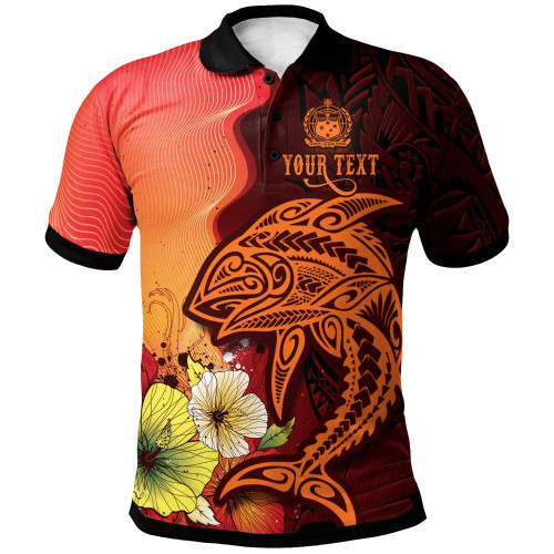Samoa Custom Personalised Polo Shirt - Tribal Tuna Fish 1