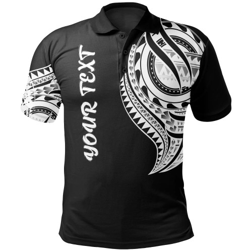 Papua New Guinea Custom Personalised Polo Shirt - Papua New Guinea Tatau White Patterns 1