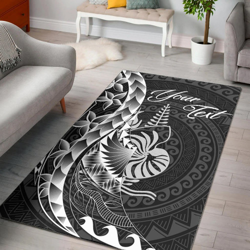 New Caledonia Area Rug - Custom Personalised Polynesian Pattern Style Polynesian 1