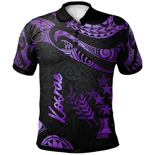 Kosrae Polynesian Polo Shirt - Poly Tattoo Purple Version 1
