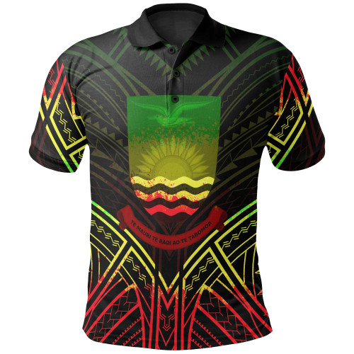 Kiribati Polo Shirt - Kiribati Seal Reggae Tribal Patterns 1