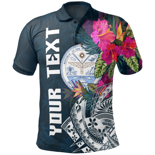 Marshall Islands Custom Personalised Polo - Summer Vibes 1