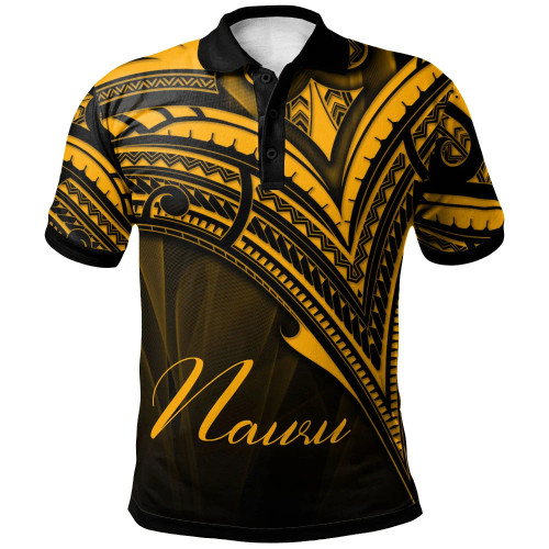 Nauru Polo Shirt - Gold Color Cross Style 1