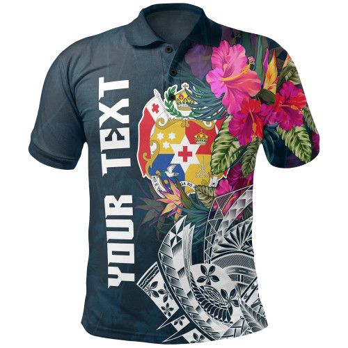 Tonga Custom Personalised Polo Shirt - Summer Vibes 1