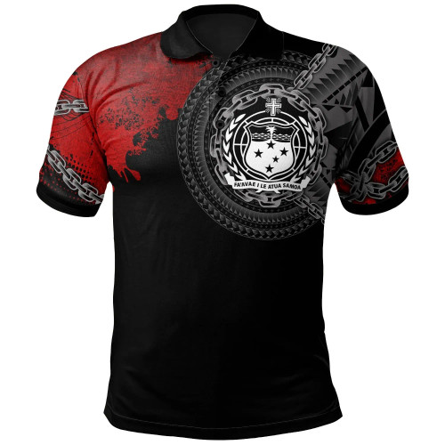 Samoa Polynesian Polo Shirt - Polynesian Chain Style 1