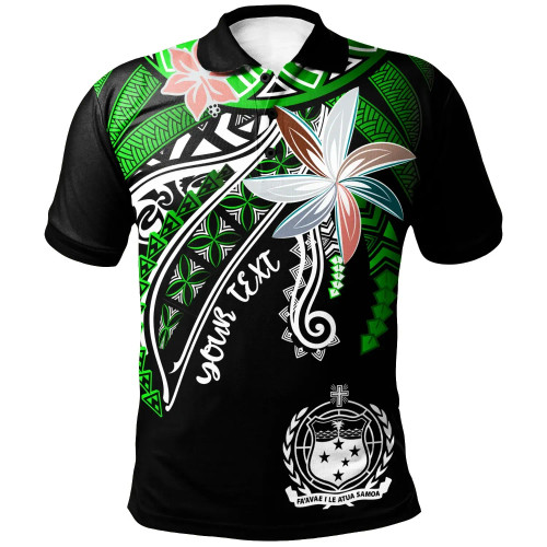 Samoa Custom Personalised Polo Shirt - Fanciful Forest Green Color 1