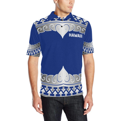 Hawaii Polo Shirt - Wave Style 1