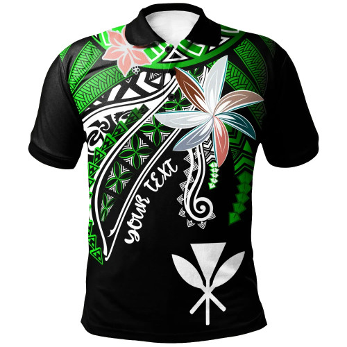 Hawaii Custom Personalised Polo Shirt - Fanciful Forest Green Color 1
