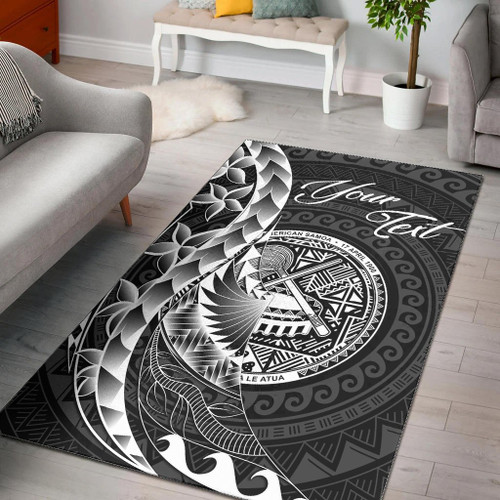 American Samoa Area Rug - Custom Personalised Polynesian Pattern Style Polynesian 1