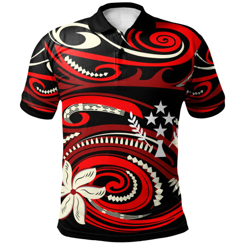 Kosrae Polo Shirt - Vortex Style Red Color 1