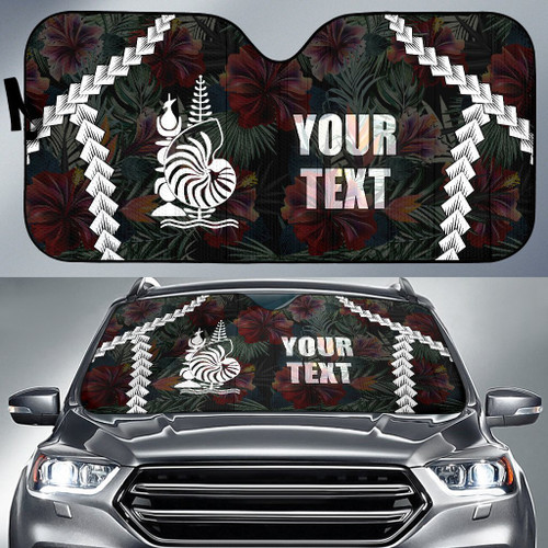 New Caledonia Custom Personalised Auto Sun Shades - Chain Polynesian