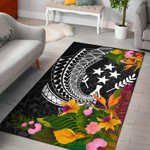 Kosrae State Area Rug - Seal Spiral Polynesian Patterns Polynesian 1
