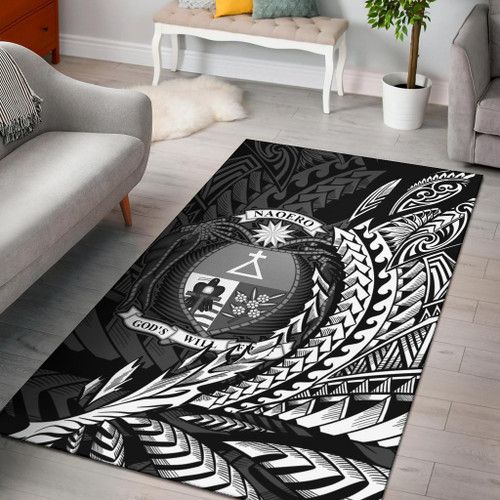 Nauru Area Rug - Wings Style Polynesian 1