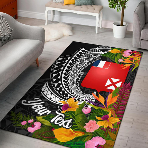 Wallis and Futuna Area Rug - Custom Personalised Seal Spiral Polynesian Patterns Polynesian 1