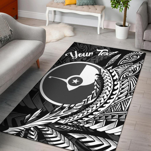 Yap State Area Rug - Custom Personalised Wings Style Polynesian 1