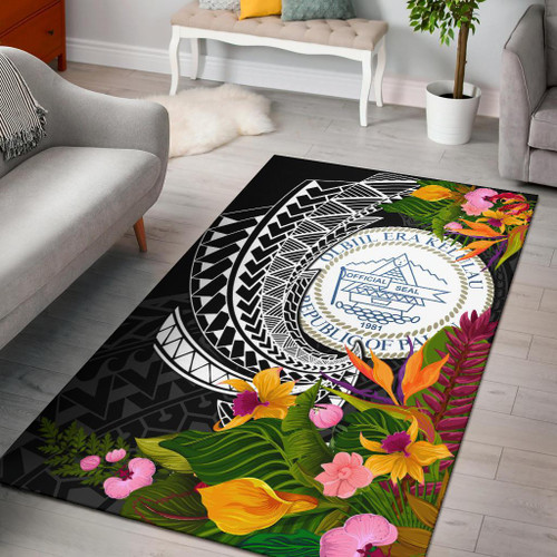 Palau Area Rug - Seal Spiral Polynesian Patterns Polynesian 1