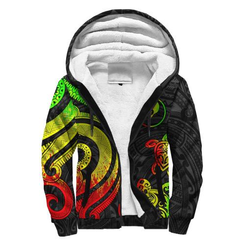 Yap Sherpa Hoodie - Reggae Tentacle Turtle 1
