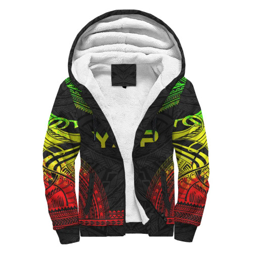 Yap Sherpa Hoodie - Polynesian Chief Reggae Version 1